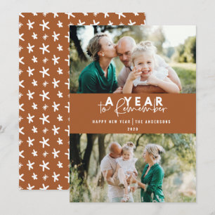 Ett år för att komma ihåg modern minimal multifoto