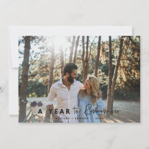 Ett år för att komma ihåg modernt minimifoto