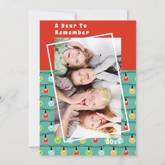 Ett år för att minnas Modern julfoto för Helgdagar (Framsida)