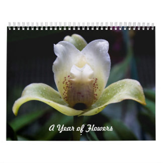 Ett år för blomsterkalender kalender