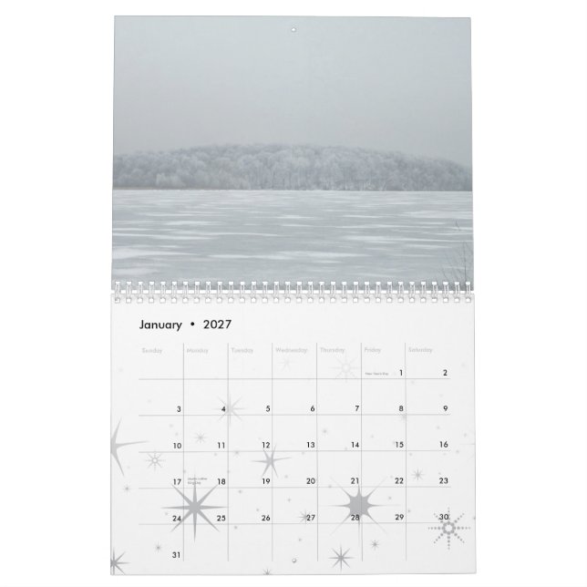 Ett år före Sjö 2013 års kalender (Jan 2027)