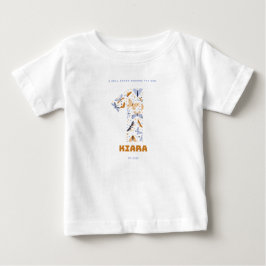 Ett år gammal baby, runt sol, födelsedagspressen t shirt