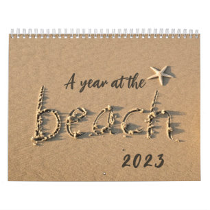 Ett år i Beach Photo Calendar Kalender