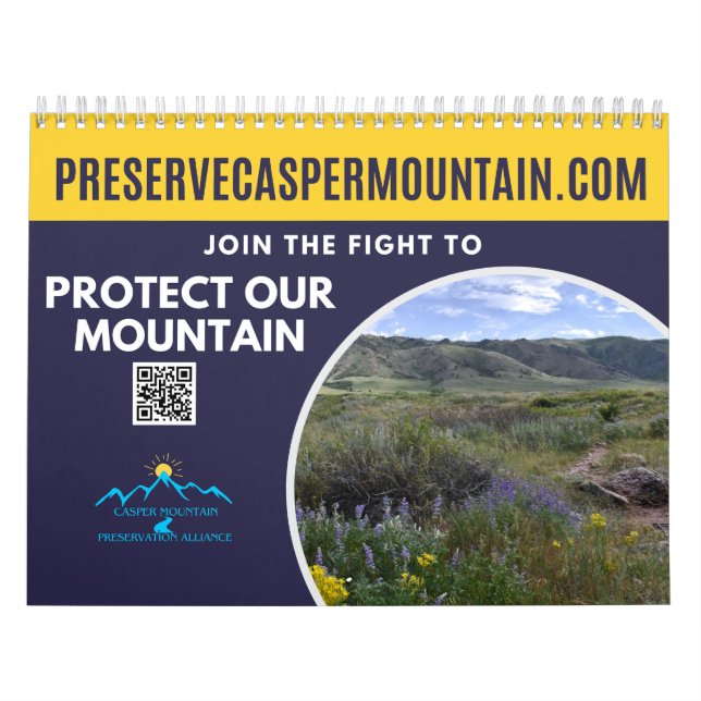 Ett år i centrum av Casper Mountain Calendar Kalender (Omslag)