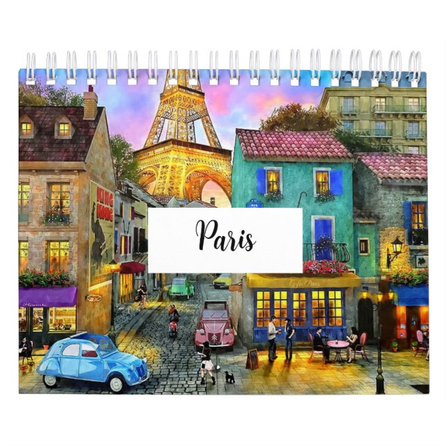 Ett år i Paris: Att fånga Parisisk-kalendern Kalender (Omslag)