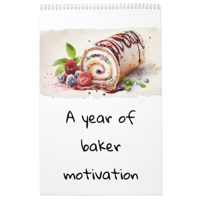 Ett år med bakerinspirationskalender kalender (Omslag)