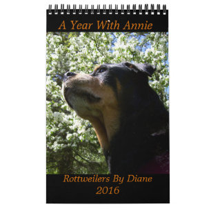 "Ett år med den Annie" Rottweiler kalendern 2016 Kalender