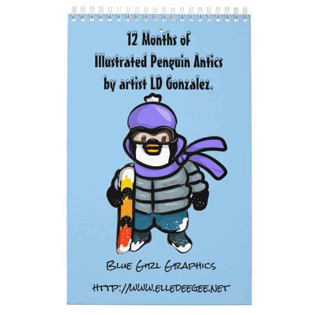 Ett år med Penguins-kalender Kalender (Baksida)