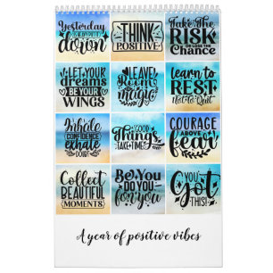 Ett år med positiva vibes kalender