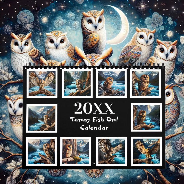 Ett år med Tawny Fish Uggla 20XX Kalender (Skapare uppladdad)