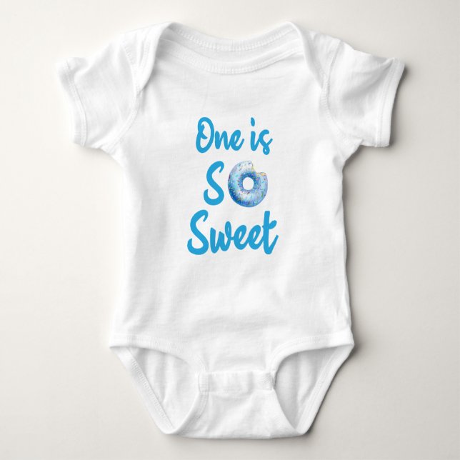 Ett är så sött, 1-års födelsedag ett Födelsedag ba T Shirt (Framsida)