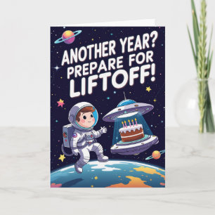 Ett år till? Förbered för Liftoff! Lönsamt blankst Kort