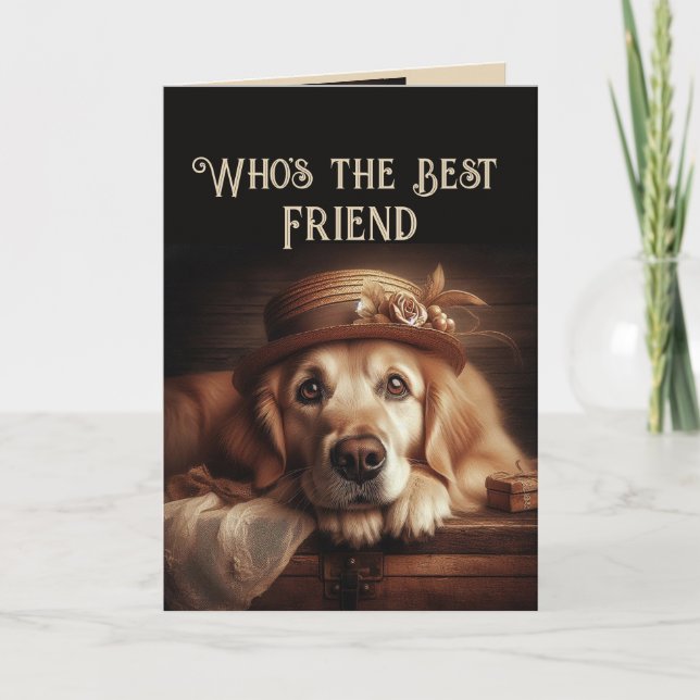Ett år till som är Fabulous Roligt Hund Friend Kort (Framsida)