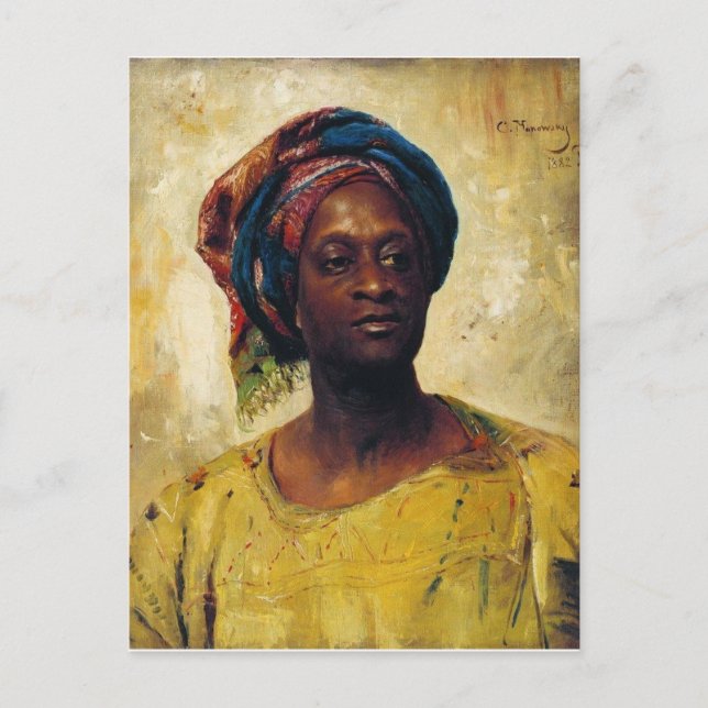 Ett arabiskt i en Turban Vykort (Framsida)