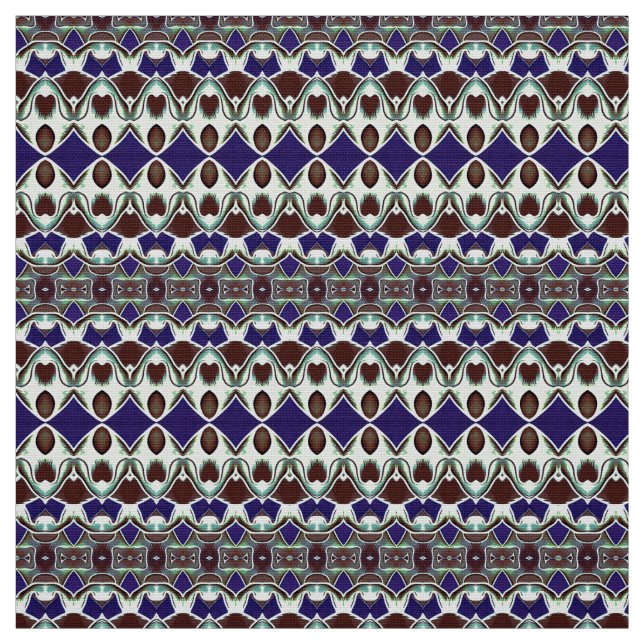 Ett årgefärgat tyg med mönster-design (Provkarta)