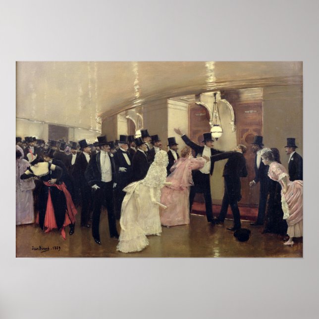 Ett argument i operakorridorerna 1889 poster (Framsidan)