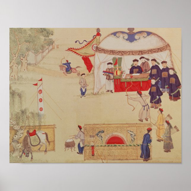 Ett arkeistiskt tävling, slutet av 1700-talet poster (Framsidan)