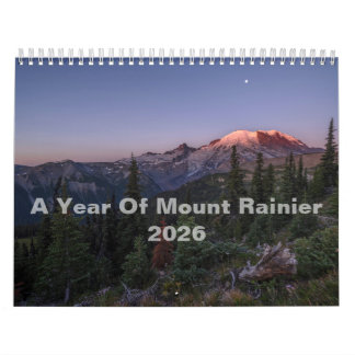 Ett års berget Rainier 2026-väggkalender Kalender
