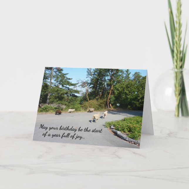 Ett års Fullt av glädjen... Religiösans födelsedag Kort (Framsida)