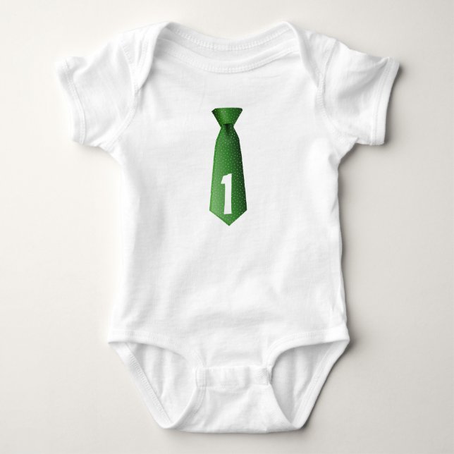 Ett års grönt för födelsedagspojke tee shirt (Framsida)