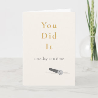 Ett års nykterhet kort