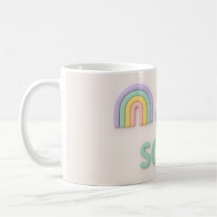 Ett års Sober sobrie-gåva LGBT-regnbåge Kaffemugg