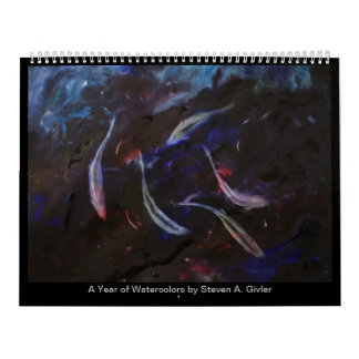 Ett års vattenfärgning av Steven A. Givler Kalender