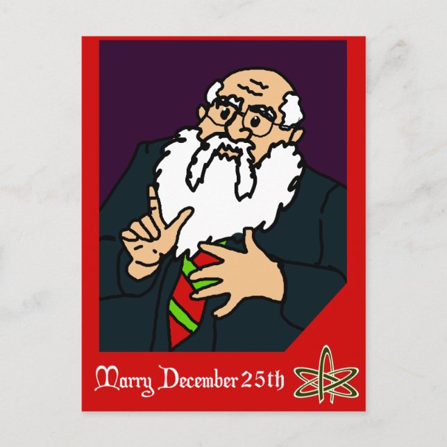 Ett Atheist-julkort Helg Vykort (Framsida)