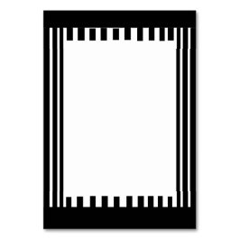 ETT ATTRAKTIVT SVART OCH VITT BORD-KORT BORDSNUMMER