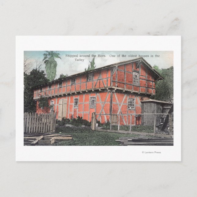 Ett av de äldsta husen i Valley Vykort (Framsida)