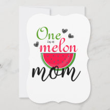 Ett av ett Melon Mamma Watermelon-foto-hälsningsko