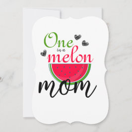 Ett av ett Melon Mamma Watermelon-foto-hälsningsko