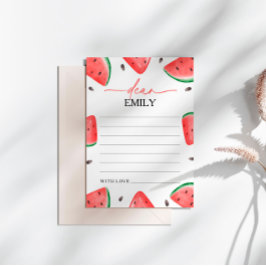 Ett av ett Melon Watermelon-tidskort Inbjudningar