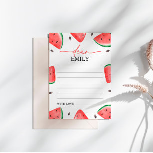 Ett av ett Melon Watermelon-tidskort Inbjudningar