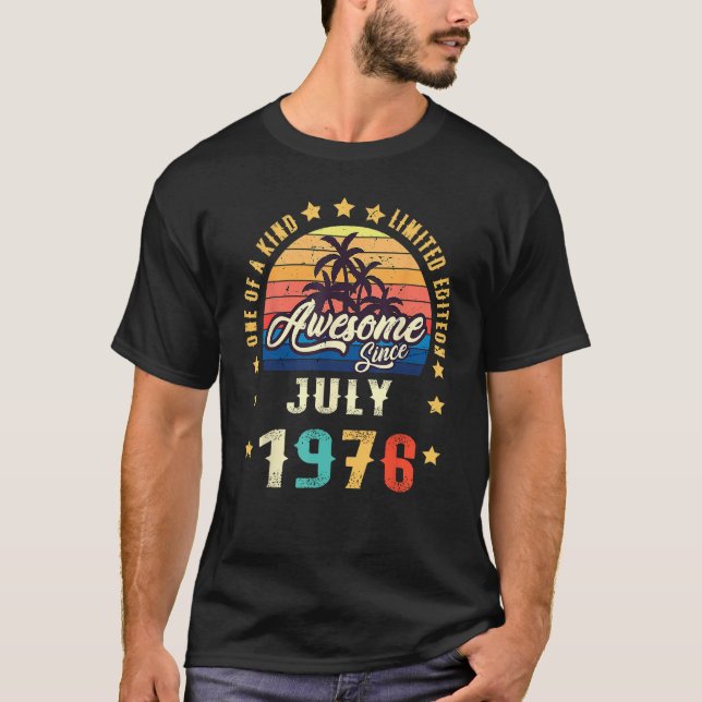 Ett av ett slag Fantastisk sedan juli 1976 T Shirt (Framsida)