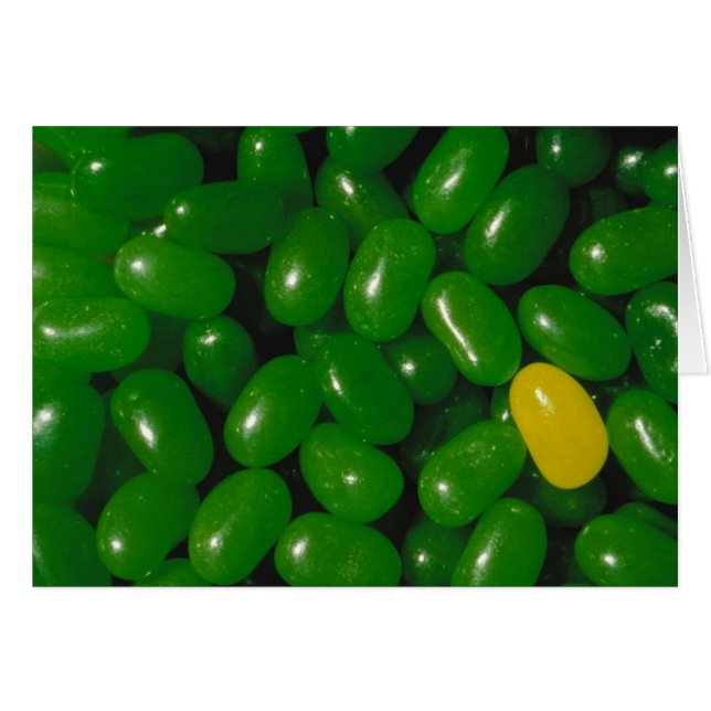 Ett av många jellybanekort OBS kort (Framsidan Horizontal)