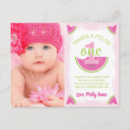 Ett av Melon Watermelon-tackkort Inbjudningar