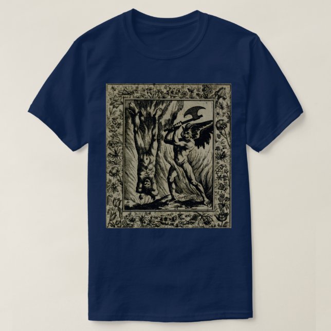 Ett av problemen med att åka till helvetet t shirt (Design framsida)