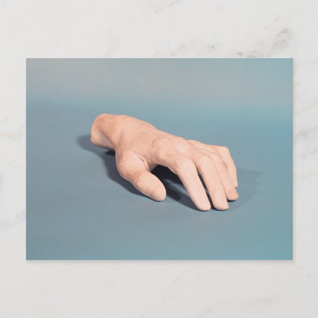 Ett avtryck av Frederic Chopins hand Vykort (Framsida)