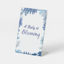 Ett Baby är blooming för Shower eller Sprinkle 4X6