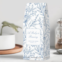 Ett Baby är en blått Blommigt-visningsfavoriter