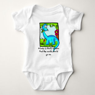 "Ett Baby är Guds åsikt att livet bör fortsätta" Tee Shirt