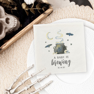 Ett Baby brinner Cute Halloween Baby Shower Pappersservett