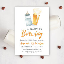 Ett Baby brinner Flaska Beer Baby Shower