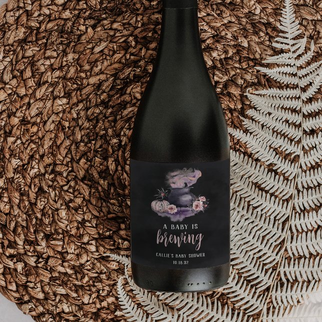 Ett Baby brinner för babyskor från klumphalloween Vinflaska Etikett (Skapare uppladdad)