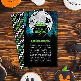 Ett Baby brinner Halloween Baby Shower Bok Tilläggskort