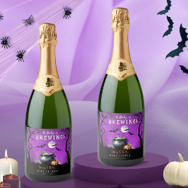 Ett Baby brinner Halloween-babyskor