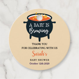 Ett Baby brinner Halloween-babyskor Gåvor Etiketter