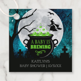 Ett Baby brinner Halloween-babyskor Gåvor Etiketter