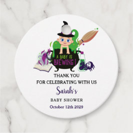 Ett Baby brinner Halloween-babyskor Gåvor Etiketter